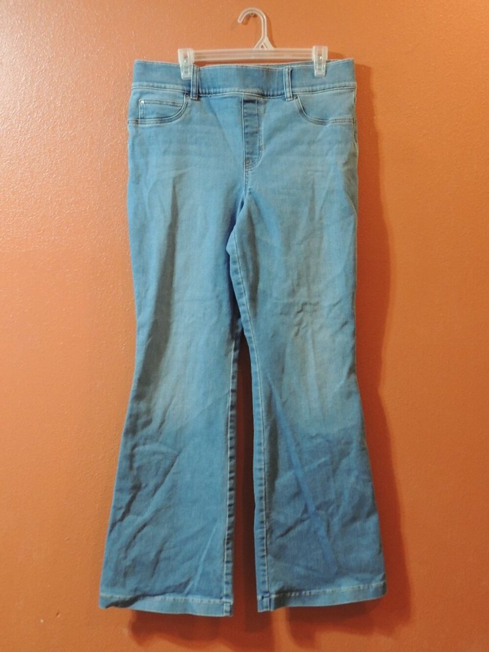 Spanx Jeans Woman 1X Pockets Outdoor Party Denim Blue Jeans